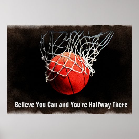Motiverende citaten Basketbal Poster (Voorkant)
