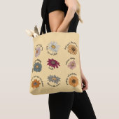 Motiverende citaten Bloem Kleurig Bloeiend Tote Bag (Dichtbij)