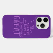 Motiverende Citaten Typografie Case-Mate iPhone Case (Achterkant (horizontaal))