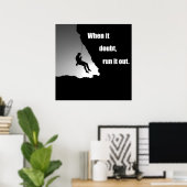 motiverende citaten voor klimmers poster (Thuiskantoor)
