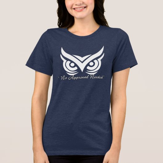 Motiverende Citatetrui | Esthetische typografie tr Tri-Blend Shirt (Voorkant)
