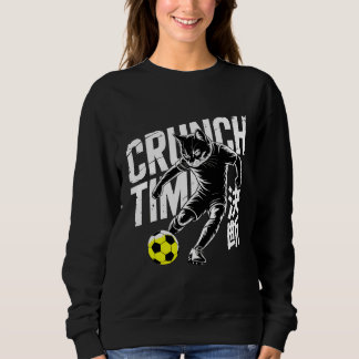 Motiverende Crunch Time Kat Voetbal Dames Trui