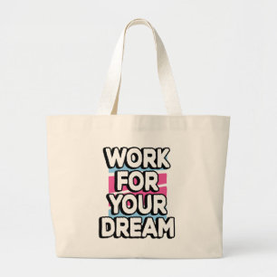 Motiverende Droom Levenscitaten Doelen Succes Grote Tote Bag