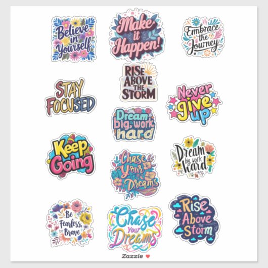 Motiverende en Inspirerende Stickers (Vel)
