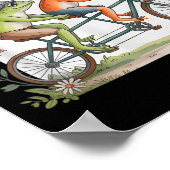 Motiverende Fiets Kikker Tandem Fietsen Poster (Hoek)
