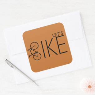Motiverende fietser citaat - Grappige fietsen Vierkante Sticker