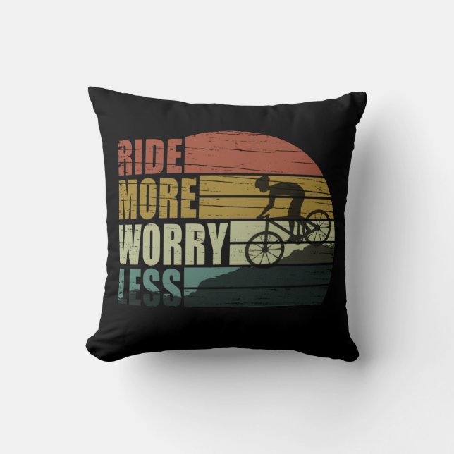 Motiverende fietser - Grappige fietscitaten Kussen (Voorkant)