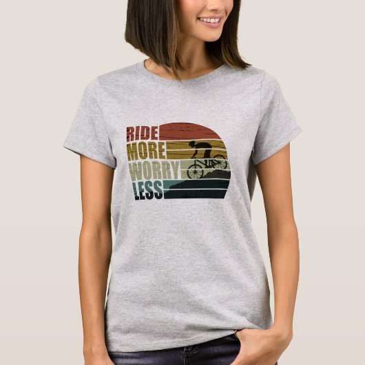 Motiverende fietser - Grappige fietscitaten T-shirt (Voorkant)