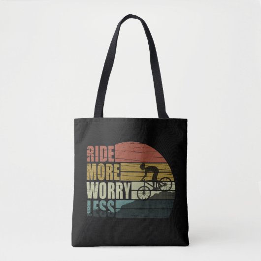 Motiverende fietser - Grappige fietscitaten Tote Bag (Voorkant)