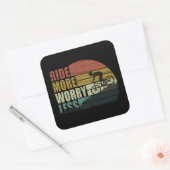 Motiverende fietser - Grappige fietscitaten Vierkante Sticker (Envelop)