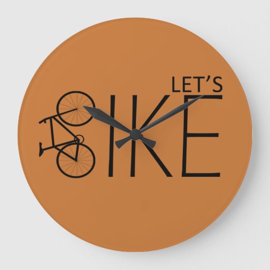 Motiverende fietser quote - Grappige fietsen Grote Klok (Voorkant)