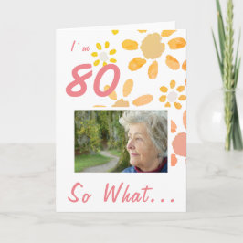 Motiverende foto voor 80ste verjaardag kaart
