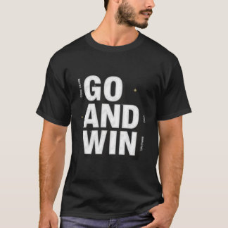 Motiverende "GA EN WIN" Sportieve Typografie T-shirt