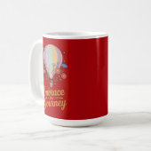 Motiverende geïsoleerde waterfles koffiemok (Voorkant links)