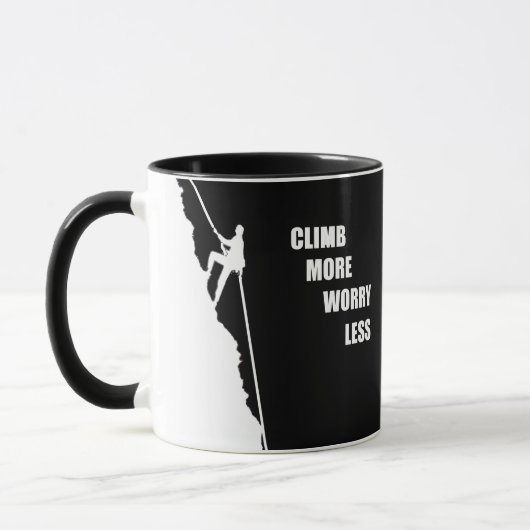 Motiverende geschenken voor rotsklimmen mok (Links)