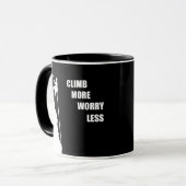 Motiverende geschenken voor rotsklimmen mok (Voorkant links)