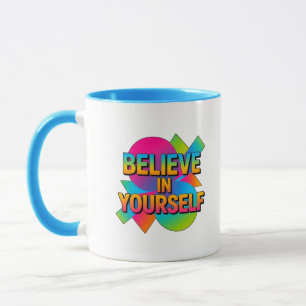 Motiverende gift om in jezelf te geloven  mok