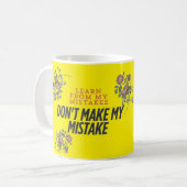 Motiverende Groei Mentaliteit Quote Koffiemok - In (Voorkant links)