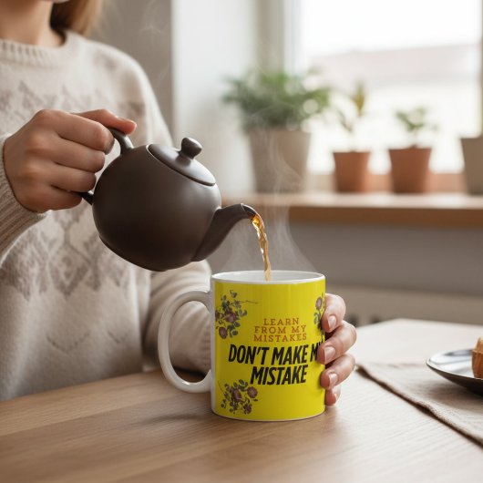Motiverende Groei Mentaliteit Quote Koffiemok - In