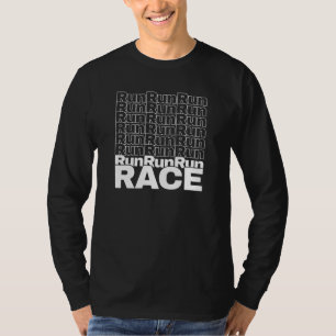 Motiverende hardloopcitaat voor in training - hard t-shirt