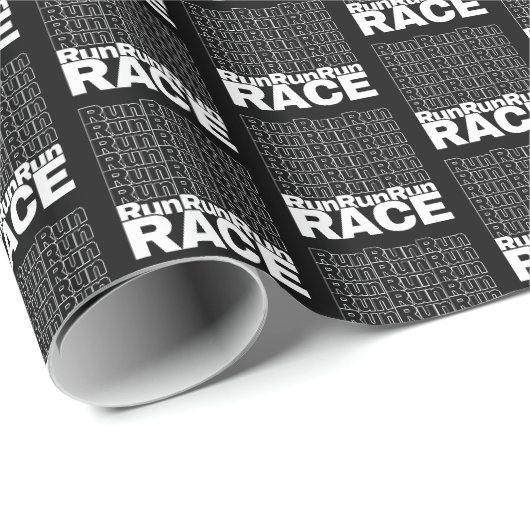 Motiverende hardloopcitaat voor in training - Ren Cadeaupapier (Rol Hoek)