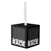 Motiverende hardloopster in opleiding quote - hard decoratie (Achter hoekig)