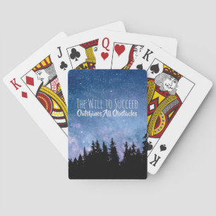 Motiverende Inspirerende Succes Doelen Citaat Pokerkaarten