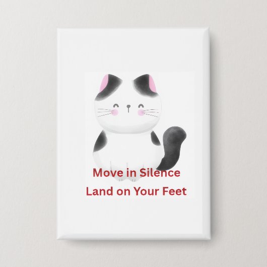 Motiverende kat graphics button (Voorkant)