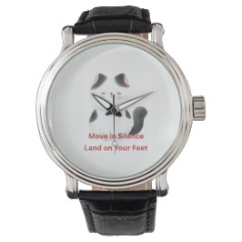 Motiverende kat graphics horloge