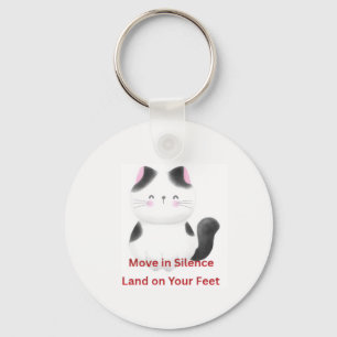 Motiverende kat graphics  sleutelhanger