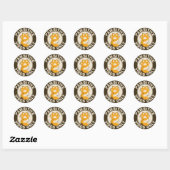 Motiverende Kat Pawsitieve vibes alleen Leuke Poot Ronde Sticker (Vel)