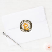 Motiverende Kat Pawsitieve vibes alleen Leuke Poot Ronde Sticker (Envelop)