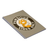 Motiverende Kat Pawsitive vibes only School Notitieboek (Rechterzijde)