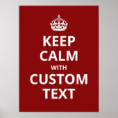Motiverende Keep Calm Quote - Grappige Kantoor Poster (Voorkant)