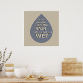 Motiverende levensquote poster (Keuken)