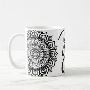 Motiverende Mandala 'Ja, je kan het' Kunstmok Koffiemok