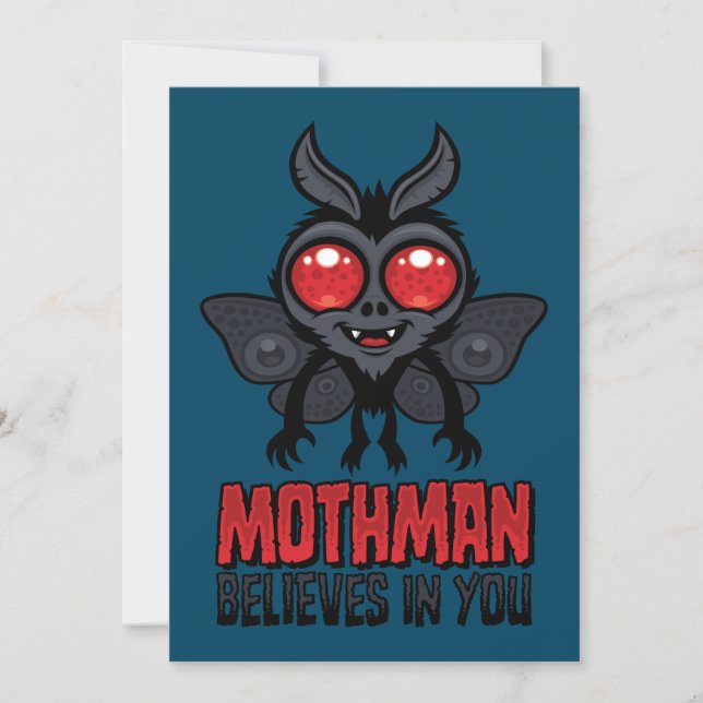 Motiverende Mothman Gelooft in Jou (Voorkant)