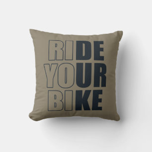 Motiverende Mountainbike Quote - Grappige Fiets Kussen