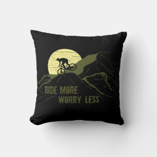 Motiverende Mountainbike-quote - Grappige fietsen Kussen