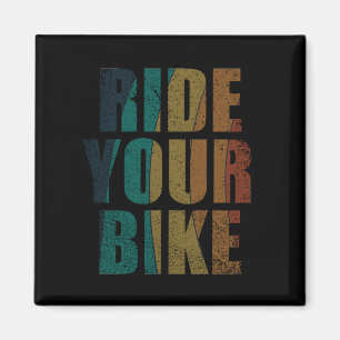 Motiverende Mountainbike-quote - Grappige fietsen Magneet
