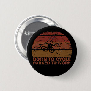 Motiverende Mountainbike-quote - Grappige fietsen Ronde Button 5,7 Cm