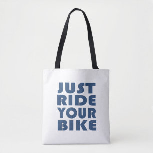 Motiverende Mountainbike-quote - Grappige fietsen Tote Bag