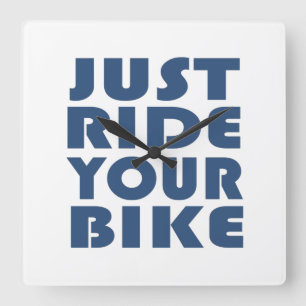 Motiverende Mountainbike-quote - Grappige fietsen Vierkante Klok