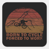 Motiverende Mountainbike-quote - Grappige fietsen Vierkante Sticker (Voorkant)