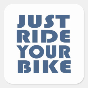 Motiverende Mountainbike-quote - Grappige fietsen Vierkante Sticker