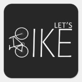 Motiverende mountainbike-quotes vierkante sticker (Voorkant)