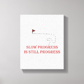 Motiverende ontwerpquote canvas afdruk