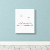 Motiverende ontwerpquote canvas afdruk (Insitu (Houten vloer))