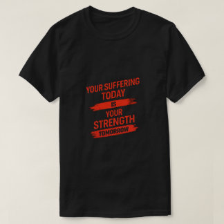 Motiverende ontwerpquote t-shirt