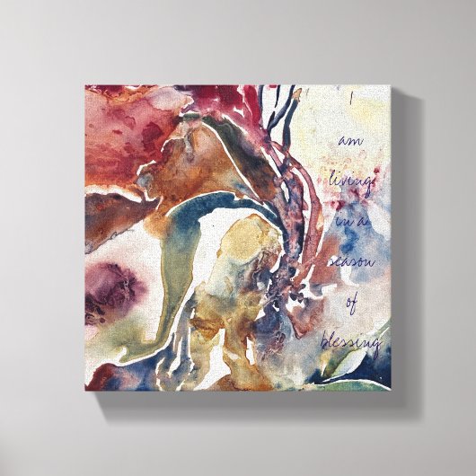 Motiverende op canvas gedrukte kunst  afdruk (Voorkant)